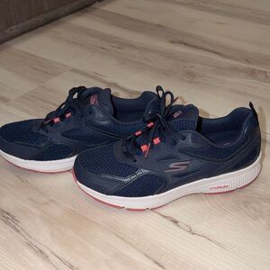 Skechers Navy and Pink Running Shoes